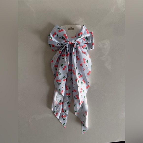Cherry Print Hair Bow - Picture 6 of 6